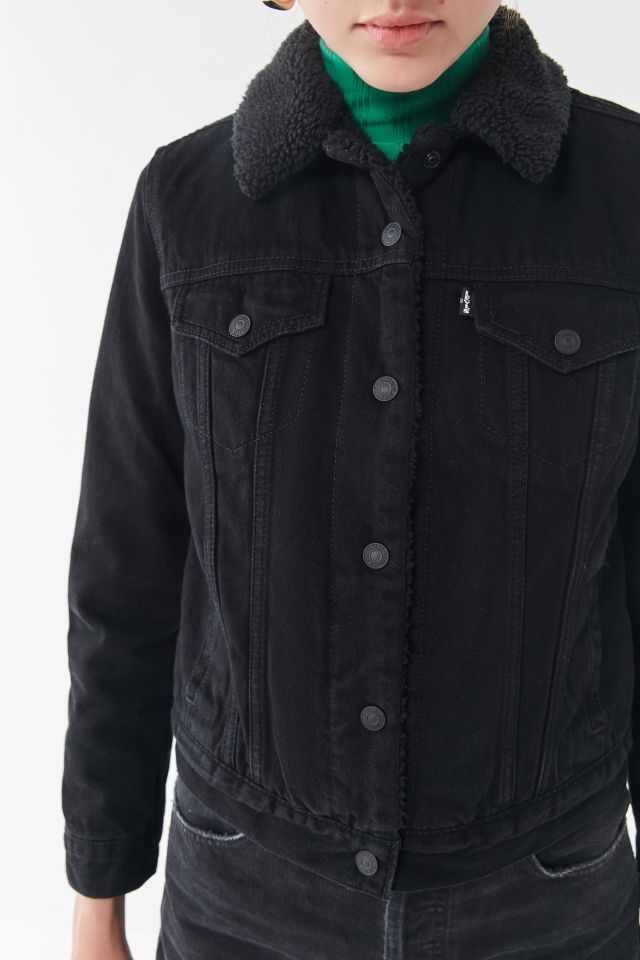 Levi’s Denim Sherpa Trucker Jacket #3
