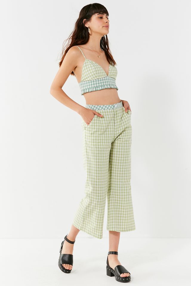 Shop GINGHAM BRA TOP online