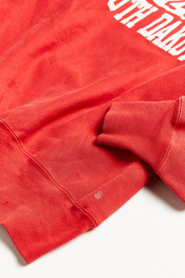 Vintage Champion University of South Dakota Red Crew Neck Sweatshirt #2