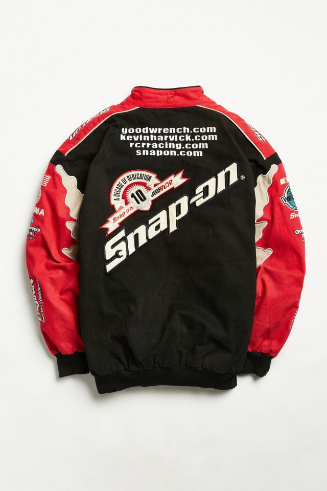 Vintage NASCAR Black + Red Snap-On Jacket #1