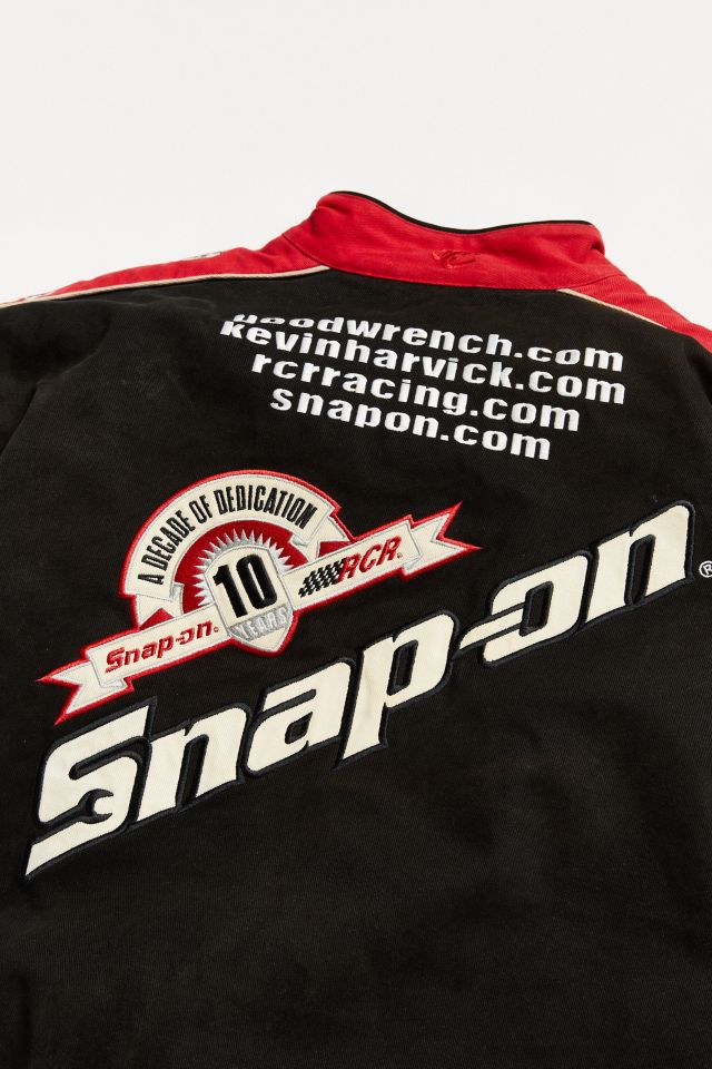 Vintage NASCAR Black + Red Snap-On Jacket #3