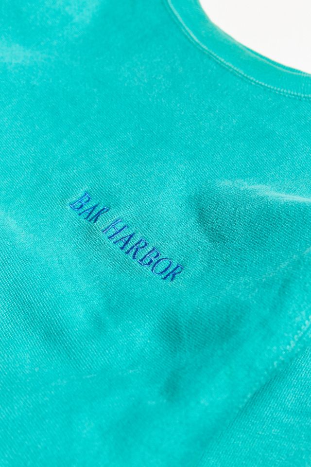 Vintage Champion Bar Harbor Teal Crew Neck Sweatshirt #1