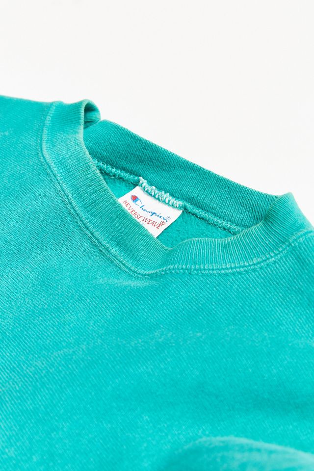 Vintage Champion Bar Harbor Teal Crew Neck Sweatshirt #3