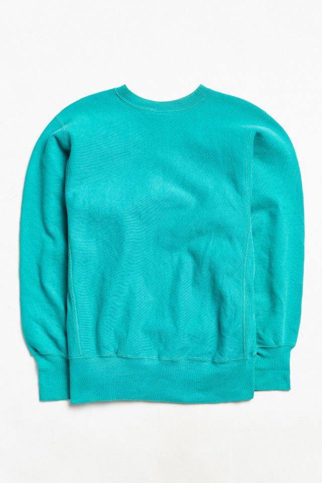 Vintage Champion Bar Harbor Teal Crew Neck Sweatshirt #4