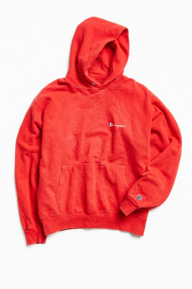 Frustration Tilladelse Opdater Vintage Champion Red Logo Hoodie Sweatshirt | Urban Outfitters