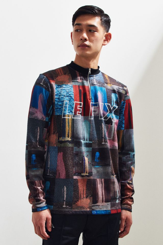 Le Fix Splatter Zip Sweater | Urban Outfitters