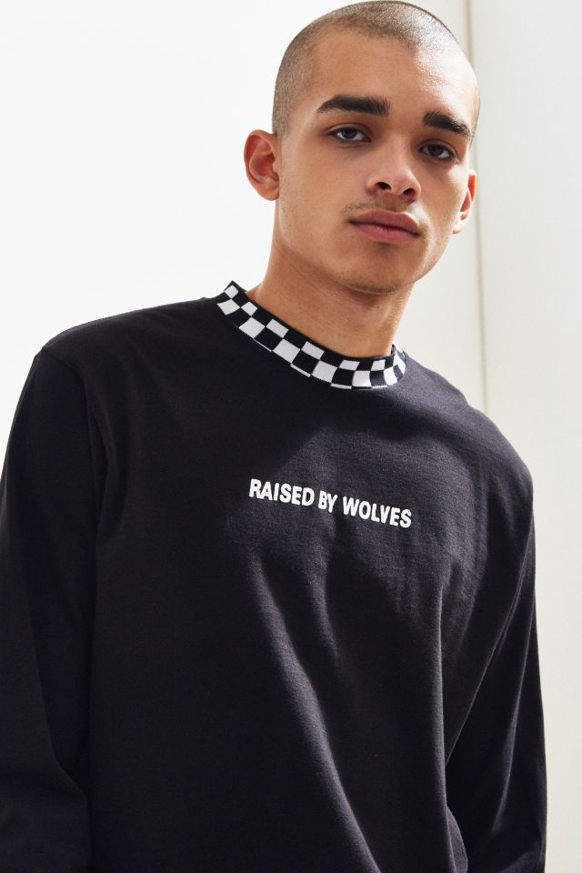 Raised By Wolves Checkered Long Sleeve Tee #4