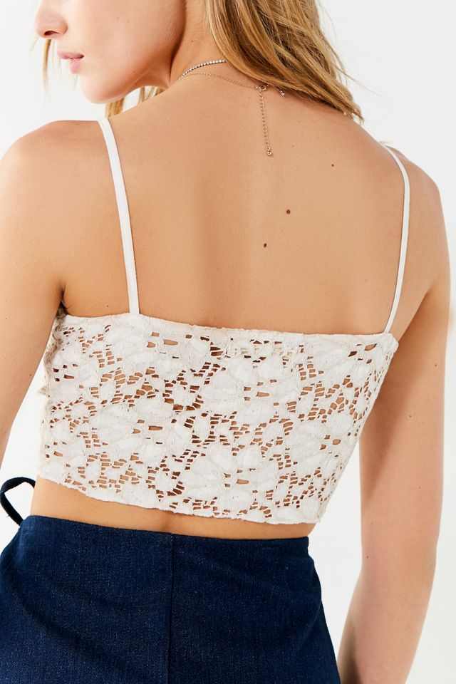 UO Bright Star Lace Button-Down Cami #2