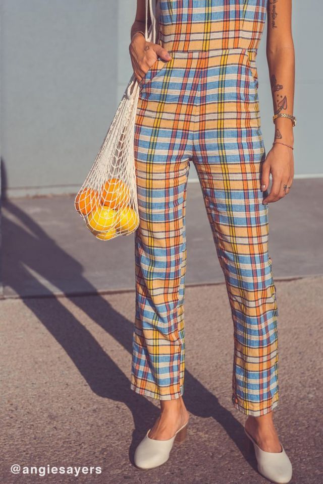 UO Hattie High-Neck Linen Jumpsuit #1