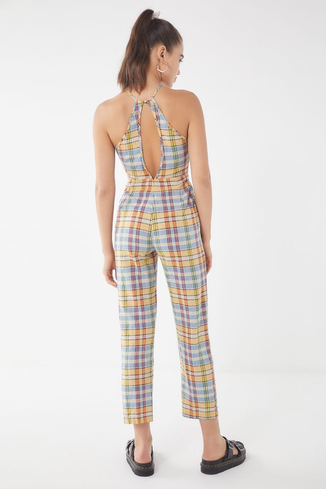 UO Hattie High-Neck Linen Jumpsuit #3