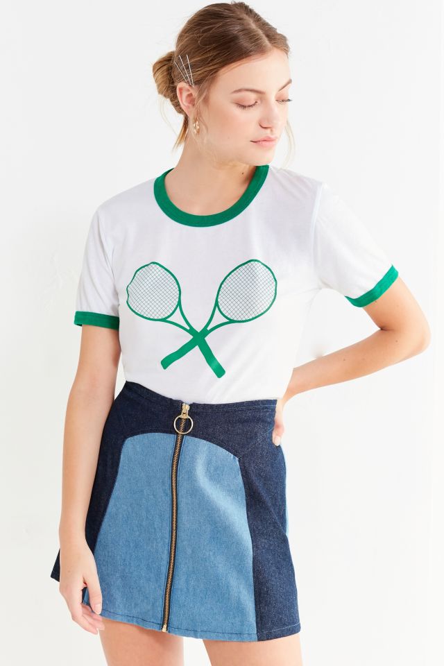 Truly Madly Deeply Tennis Ringer Tee #3