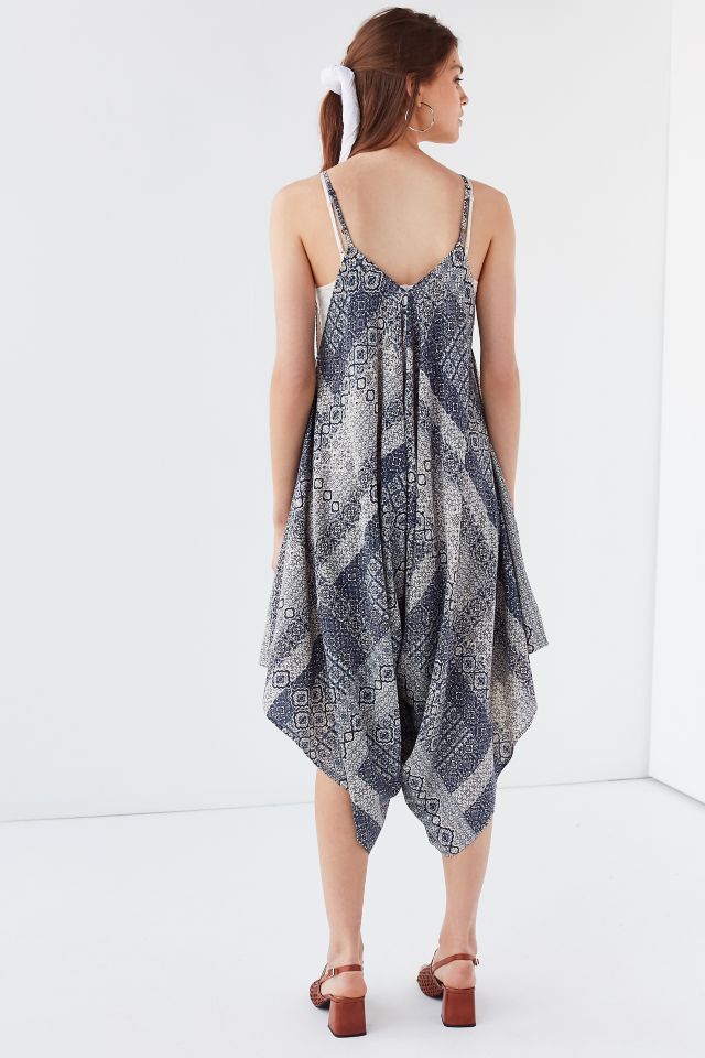 UO Bohemian Handkerchief Hem Midi Dress #1