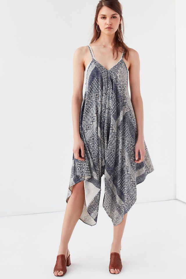 UO Bohemian Handkerchief Hem Midi Dress #3