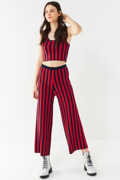 UO Striped Sweater Wide-Leg Pant | Urban Outfitters