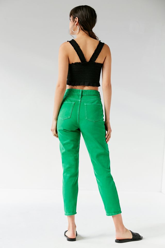 BDG Mom Jean – Contrast Stitch Green #2