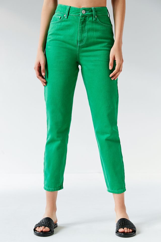 BDG Mom Jean – Contrast Stitch Green #3