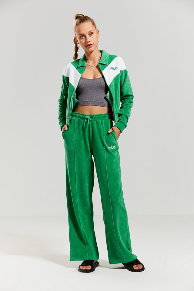 FILA + UO Nox Velour Track Jacket #3