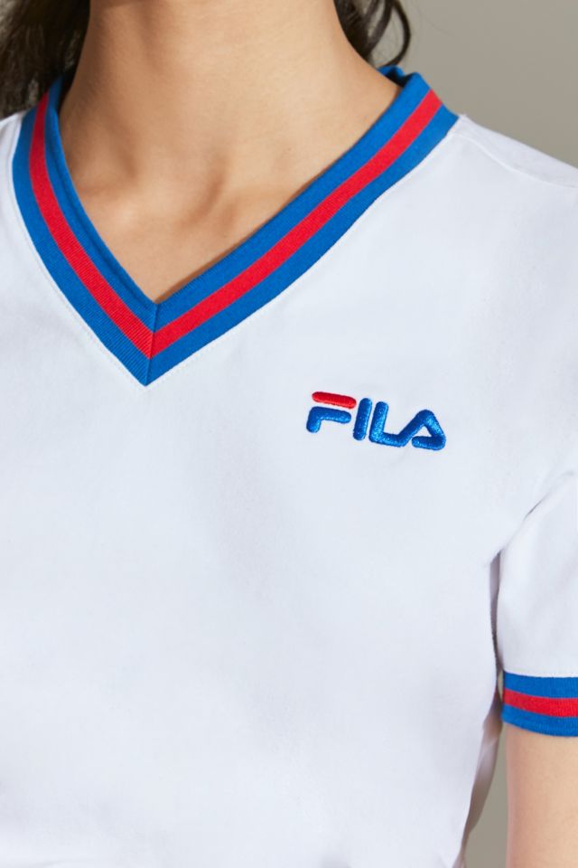 FILA + UO Narla V-Neck Cropped Tee #3