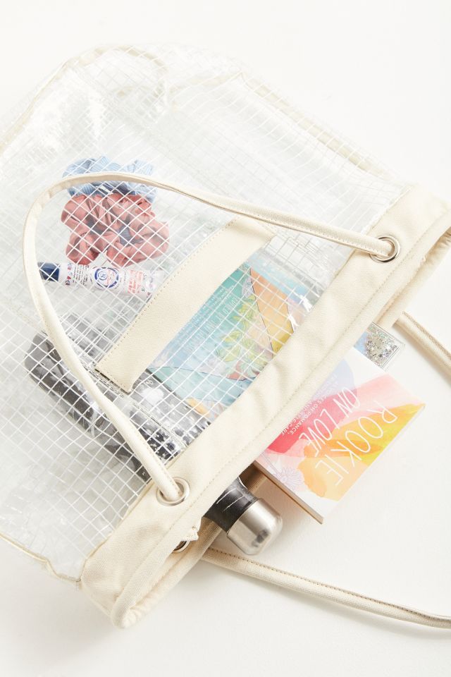 Grid Plastic Bucket Tote Bag #2