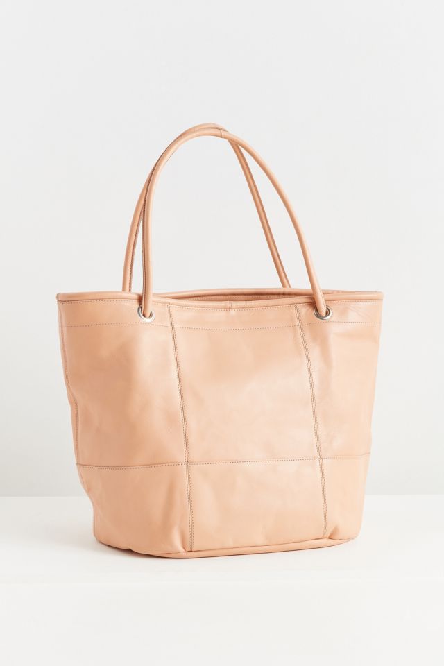 Leather Bucket Tote Bag #3