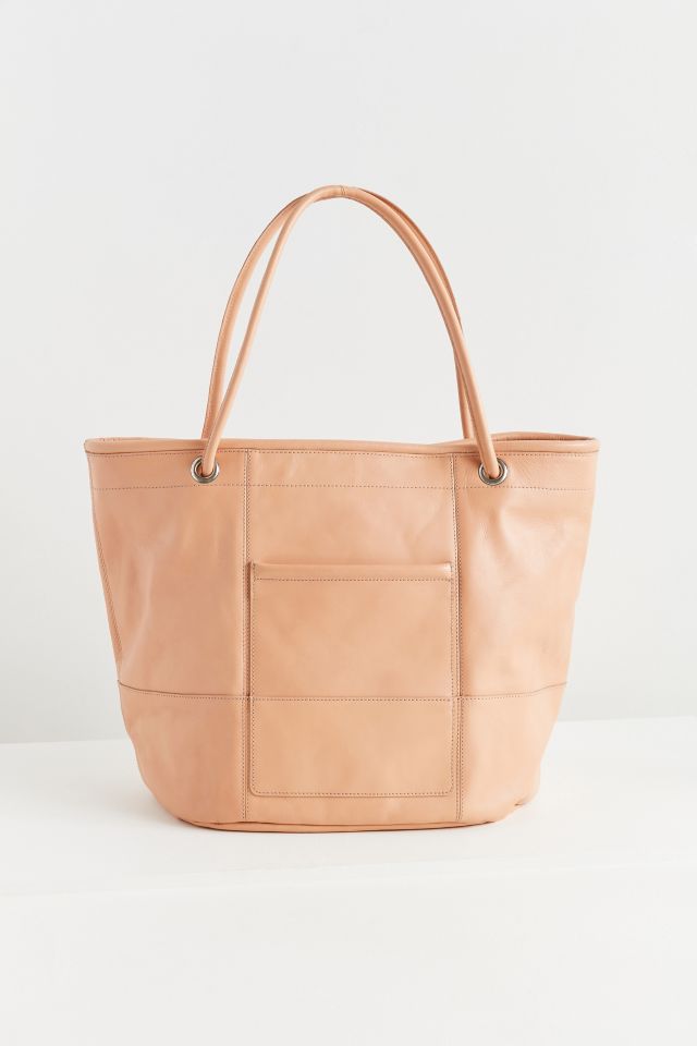 Leather Bucket Tote Bag #4