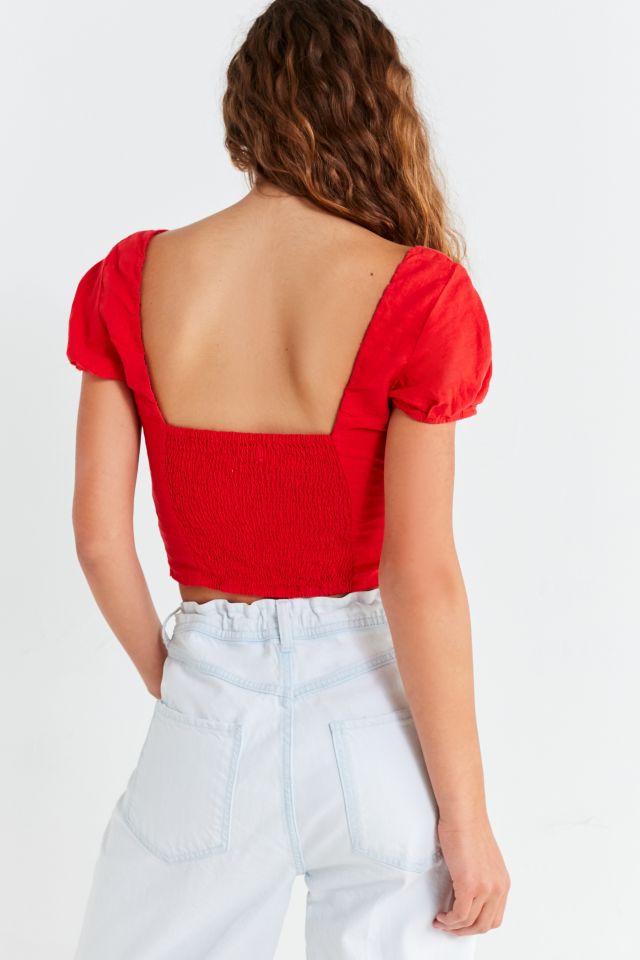 UO Clover Cap Sleeve Cropped Top #1