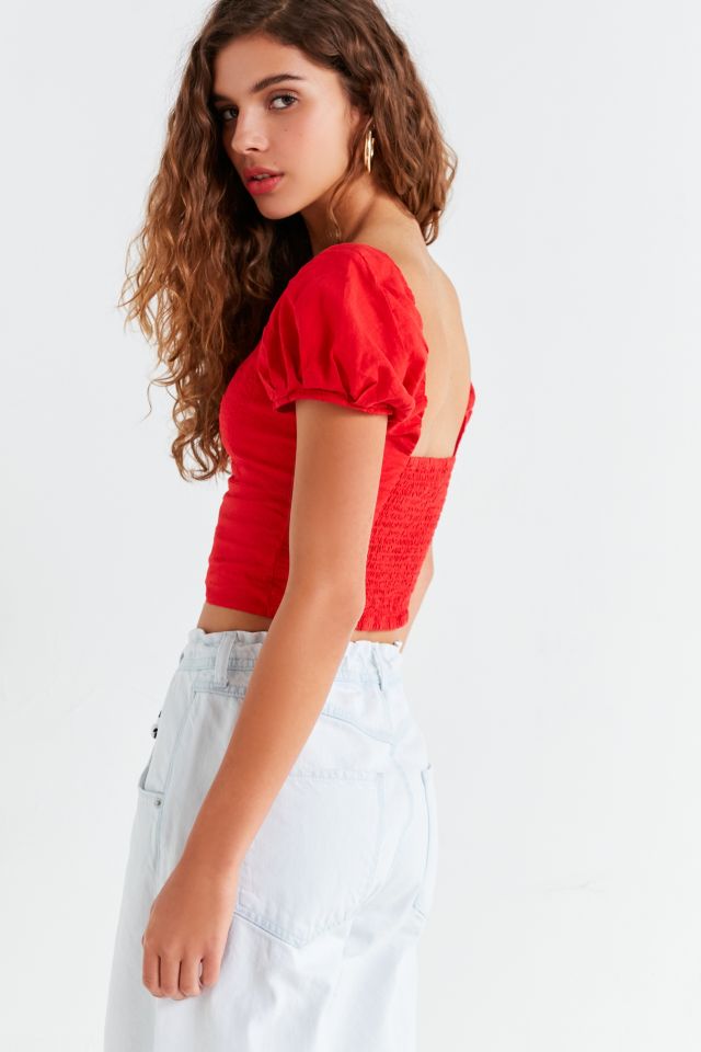 UO Clover Cap Sleeve Cropped Top #2
