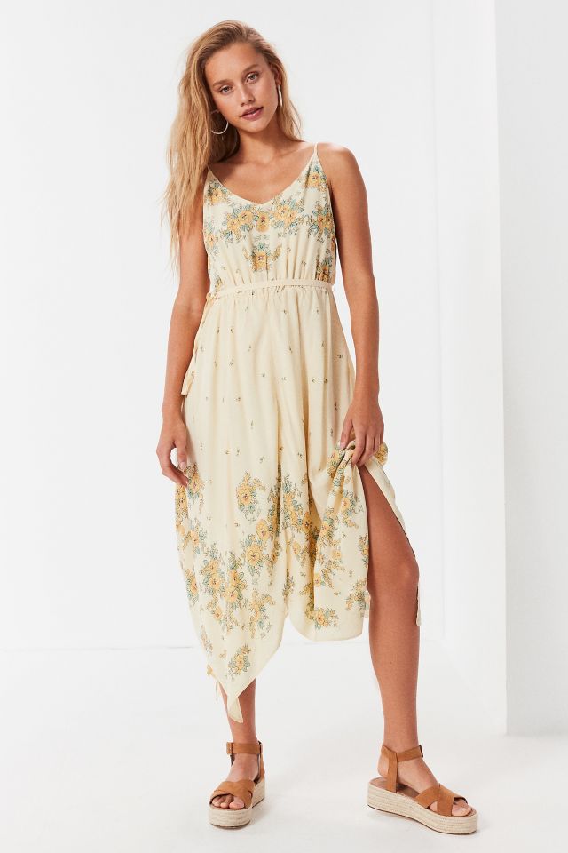 UO Floral Handkerchief Midi Dress #3
