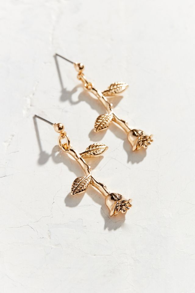 Rose Statement Drop Earring #1