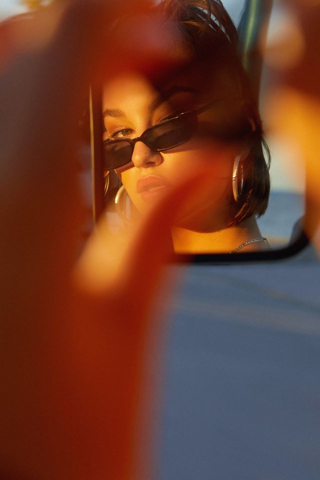 Gia Slim Rectangle Sunglasses #2