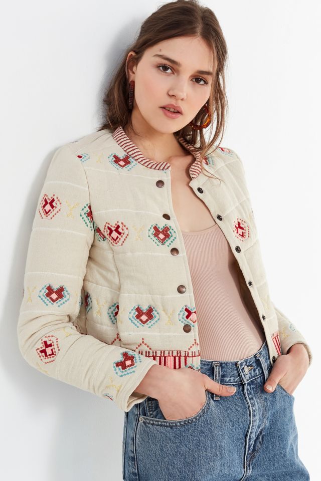 UO Embroidered Bolero Jacket #2