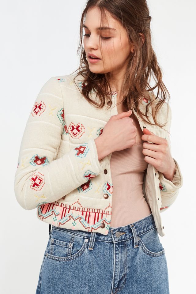 UO Embroidered Bolero Jacket #3