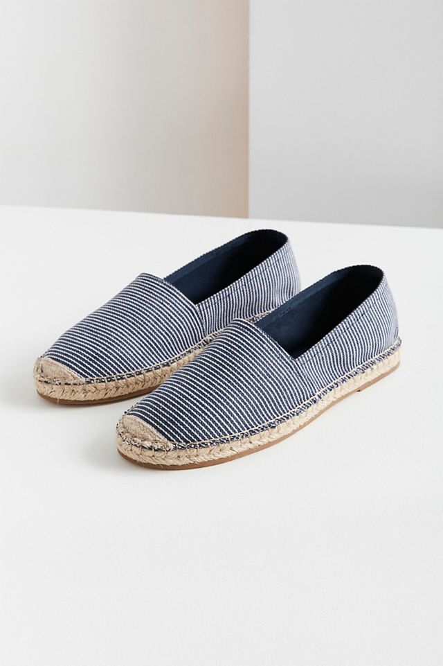 UO Striped Denim Espadrille Flat #1