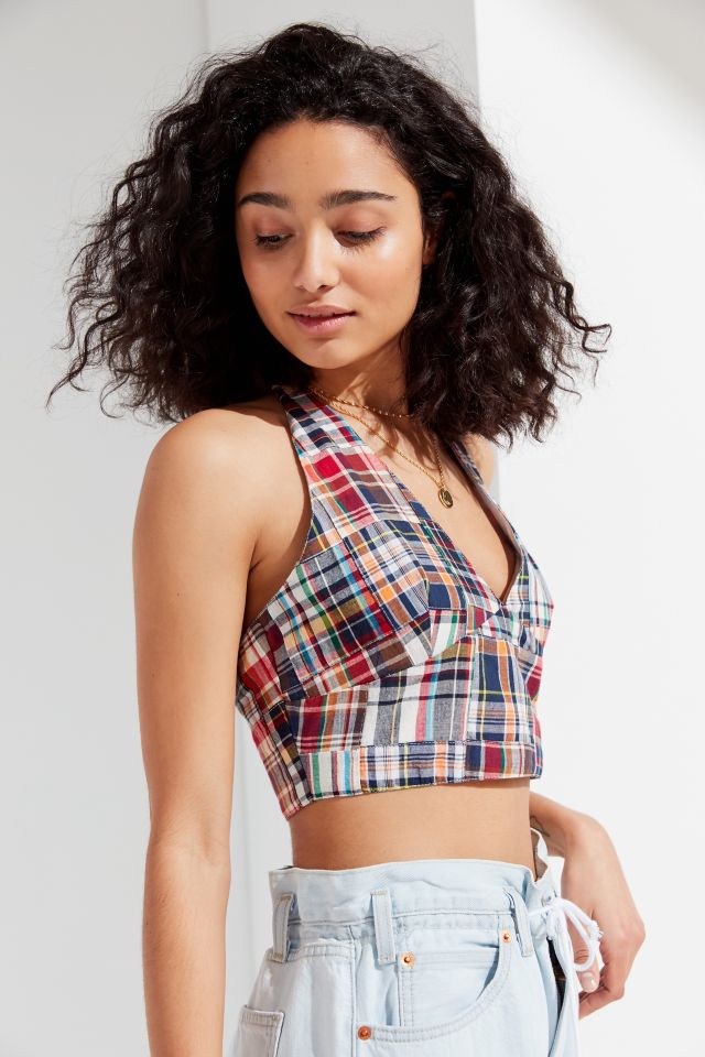 UO Chloe Patchwork Halter Top #3