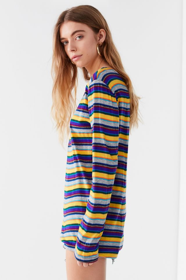 Vintage Striped Long Sleeve Tee #1