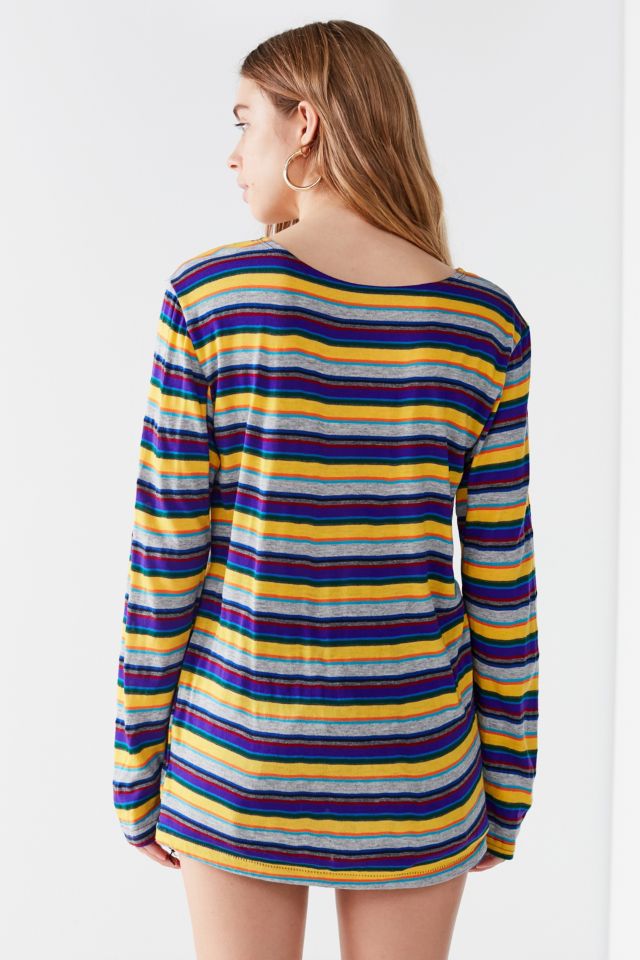 Vintage Striped Long Sleeve Tee #3