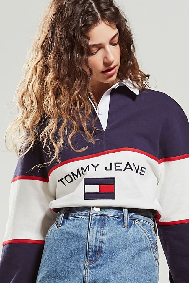 Tommy jeans on sale rugby shirt