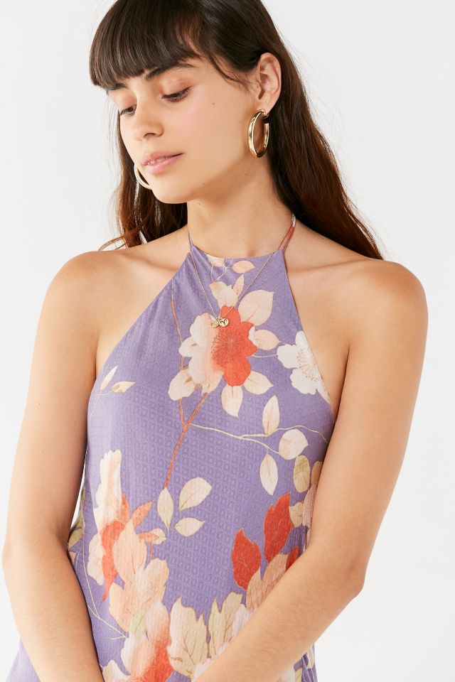 UO Blooming Asymmetrical Hem Midi Dress #3