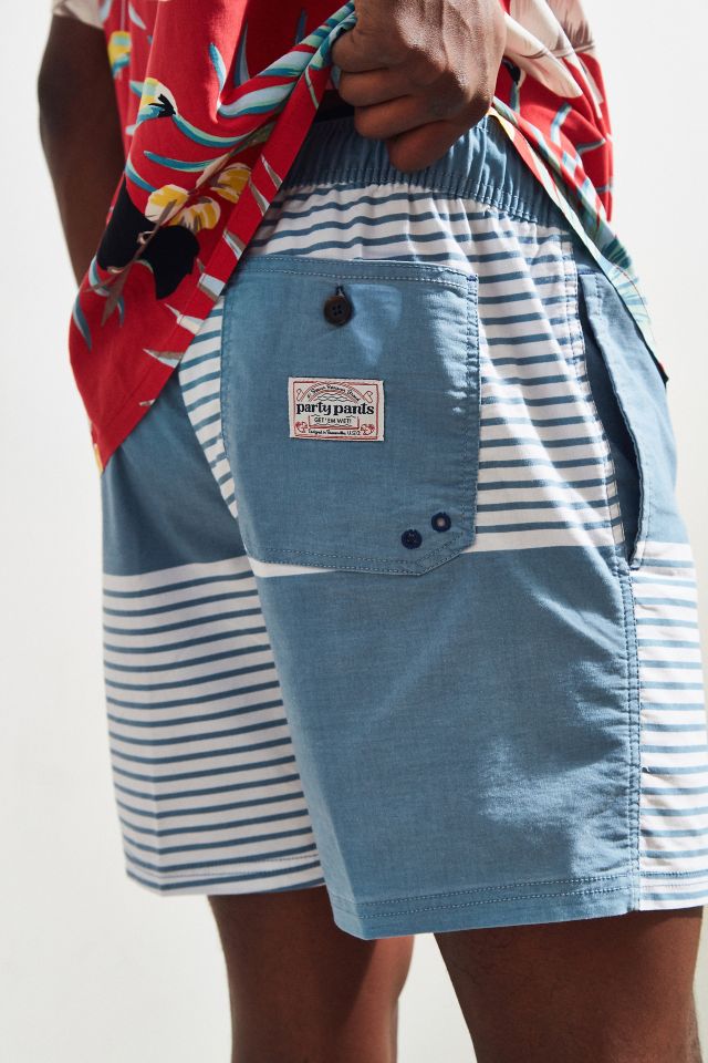 Shorts de baignade à rayures en blocs Titan Party Pants #4