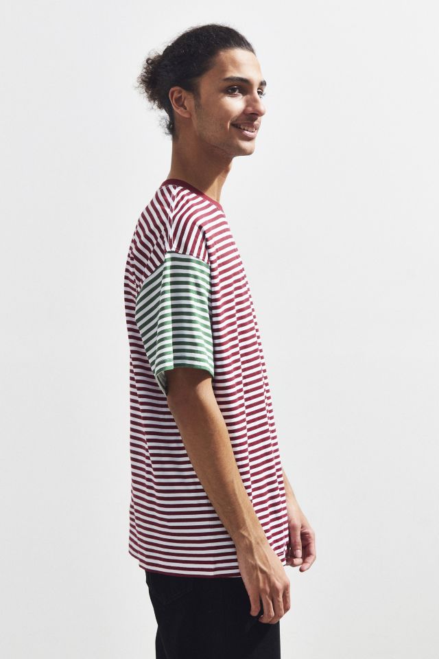 UO Stripe Tri Block Tee | Urban Outfitters