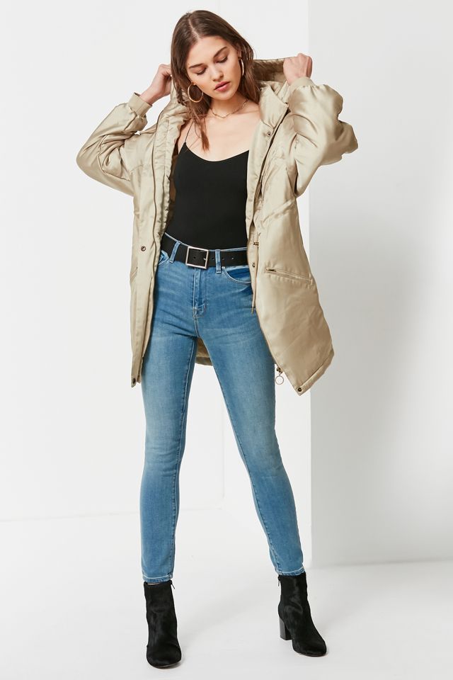 UO Mirabelle Satin Parka #4