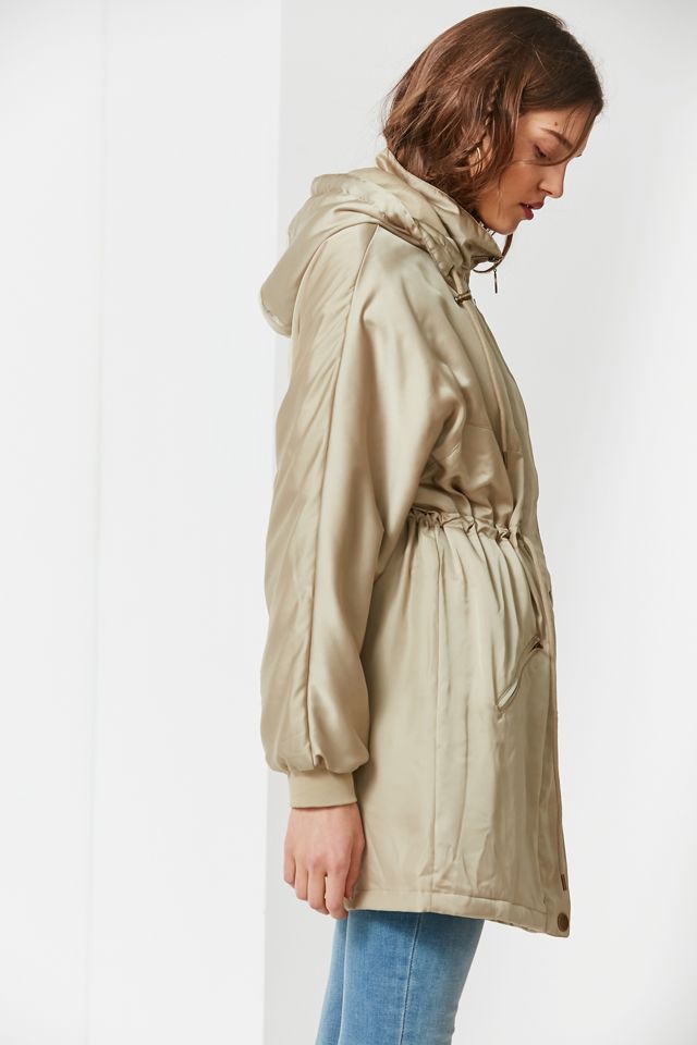 UO Mirabelle Satin Parka #5