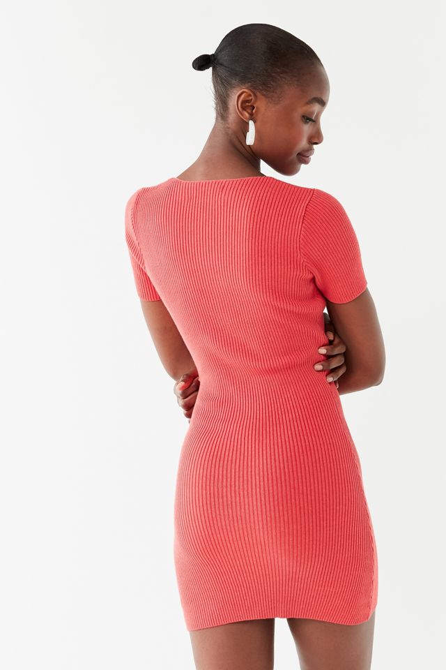 UO Lily Button-Down Bodycon Mini Dress #1