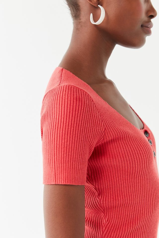 UO Lily Button-Down Bodycon Mini Dress #3