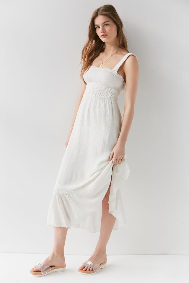 UO Ophelia Ruffle Hem Midi Dress #2