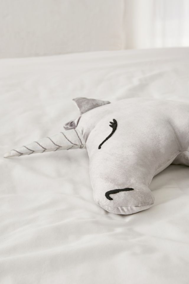Velvet Unicorn Throw Pillow