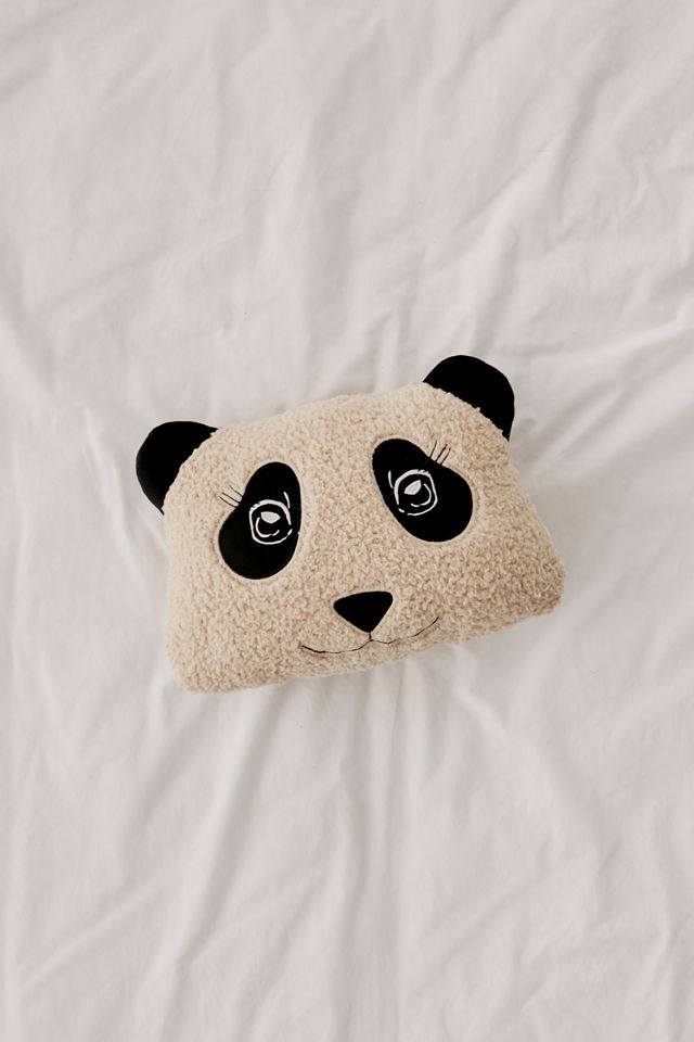 Panda Sherpa Throw Pillow #1