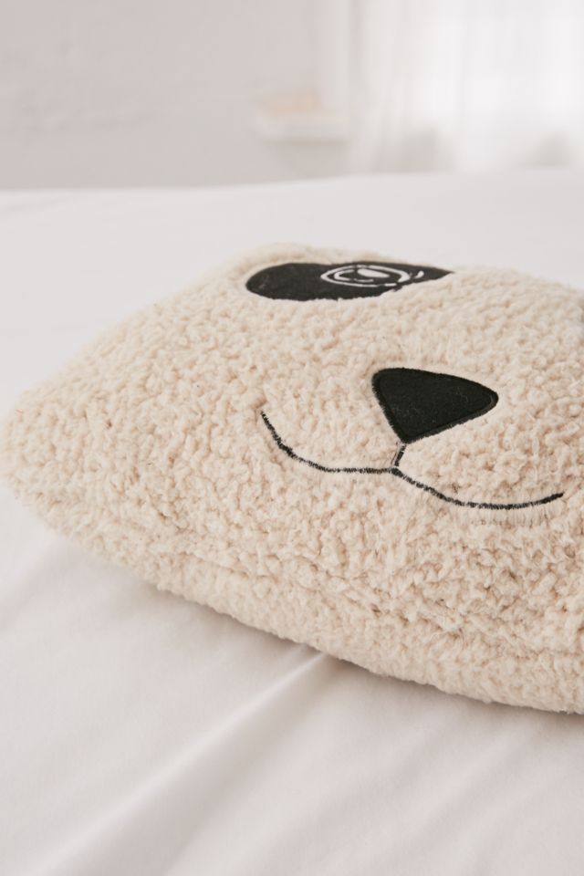 Panda Sherpa Throw Pillow #2
