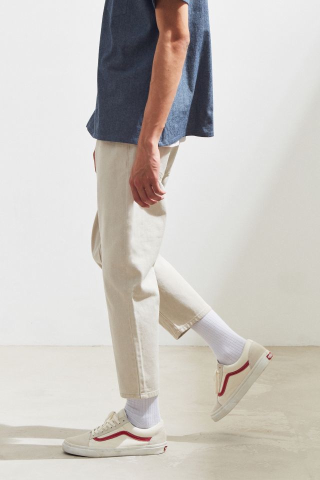Dr. Denim Otis Buff Beige Cropped Relaxed Jean #2
