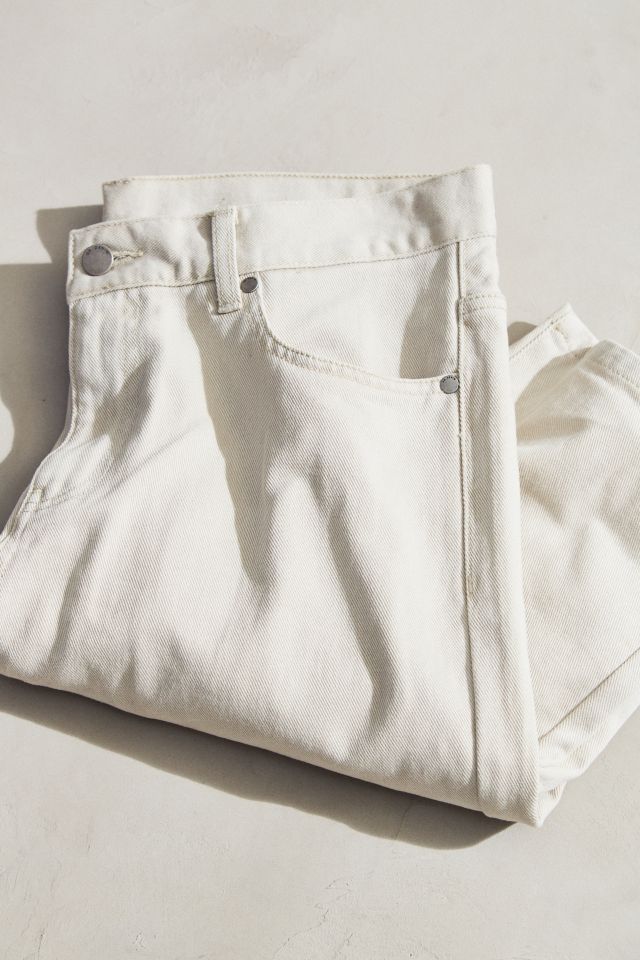 Dr. Denim Otis Buff Beige Cropped Relaxed Jean #4